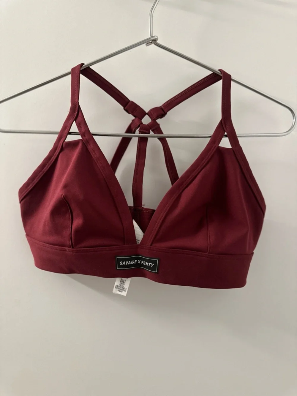 Savage X Fenty Women's Low Impact Square Neck‎ Sports Bra | Black | L